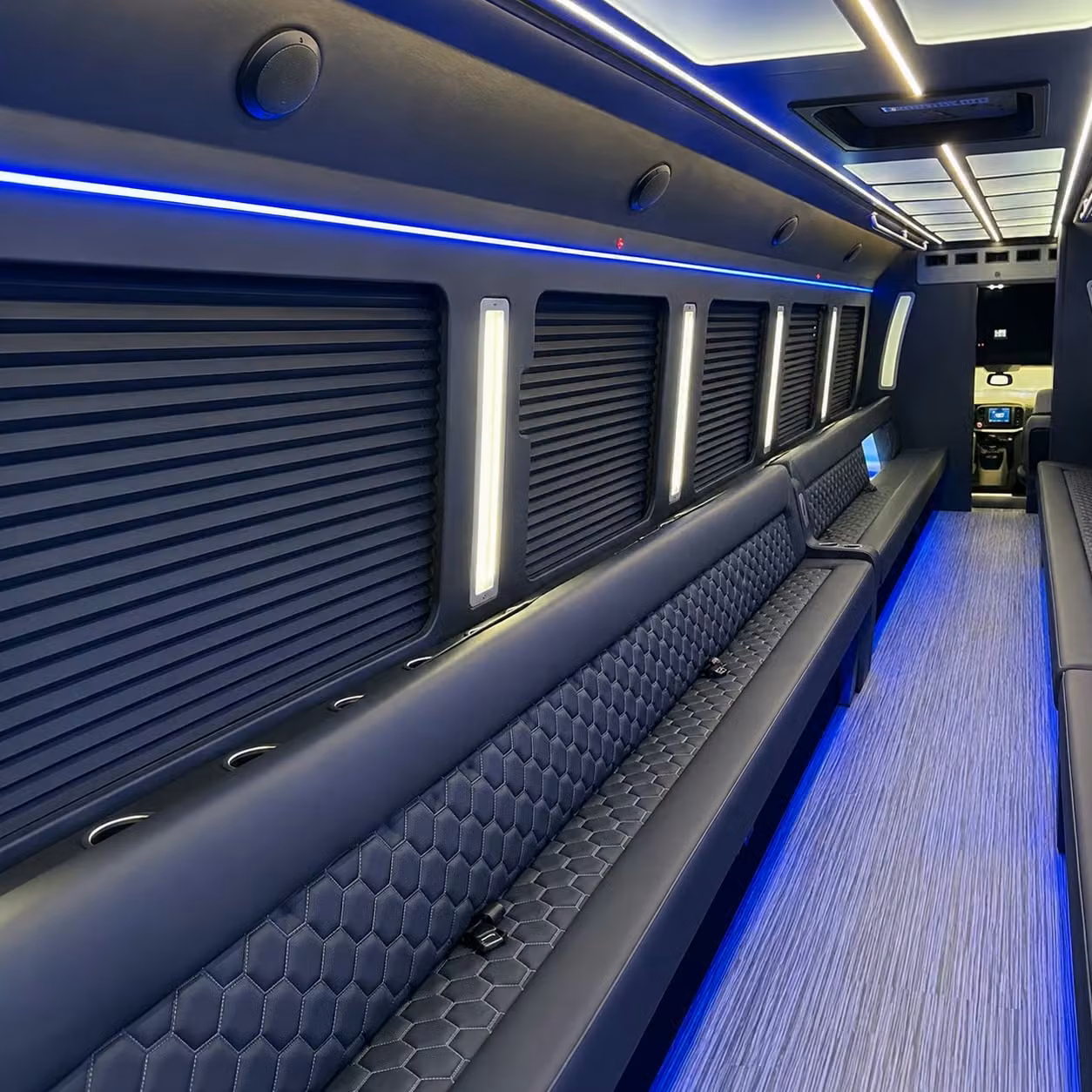 kent prom party buses led lights onboard bars and the vibe your group wants