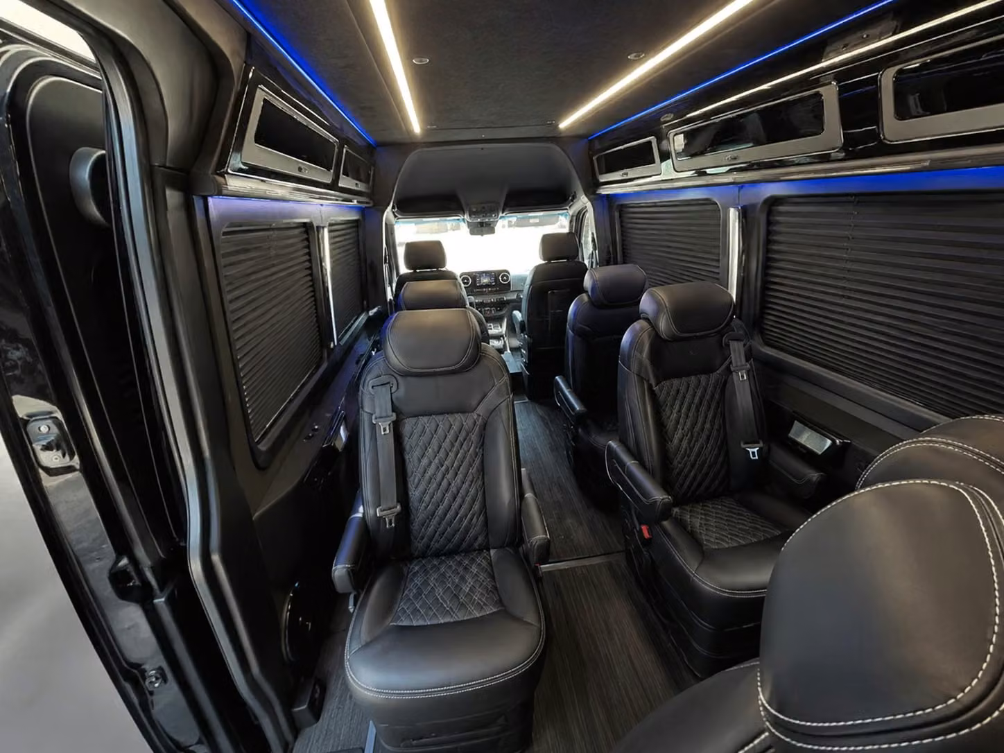 sprinter van with driver inside